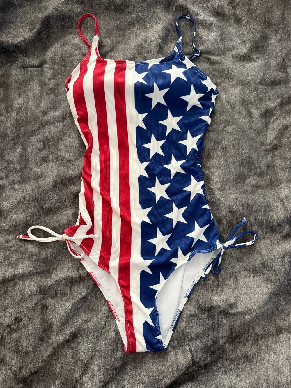 Women’s American Flag Patriotic One Piece Swimsuit Size Small NWOT